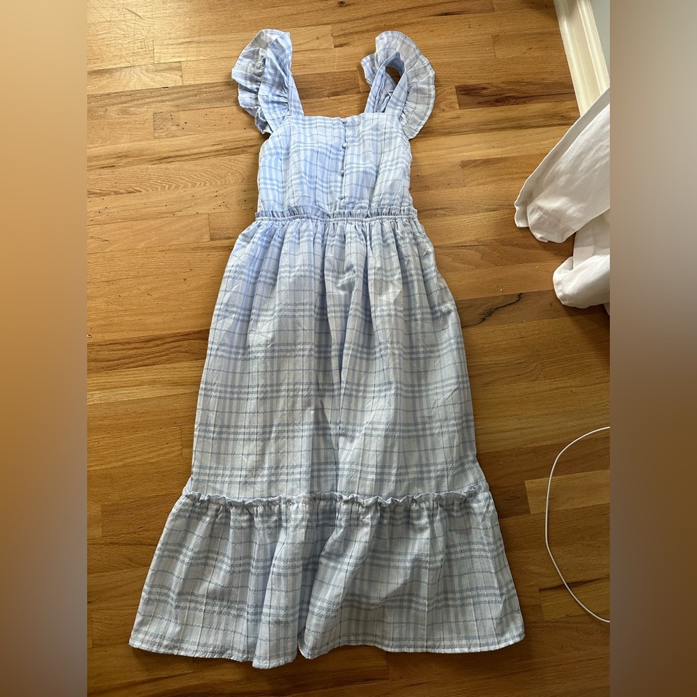 NWT Adorable Blue Patterned Dress